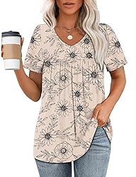 WEESO Womens Summer Tops 2025 Short Sleeve T Shirts