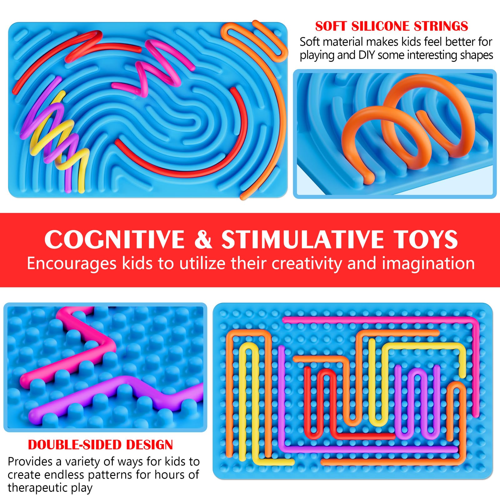 Sensory Fidget Toys for Kids Toddler Boys ,Sensory Activity Board for Stress Anxiety Autistic ADHD, Calm Down Travel Airplane Essentials Toys for 3+ Year Old, Stuffers Gifts for Teen Girls