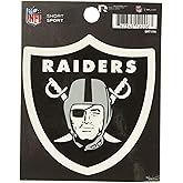Rico Industries NFL Football Las Vegas Raiders Short Sport Decal 3.75' x 4.75' Die Cut Team Logo Short Sport Decal