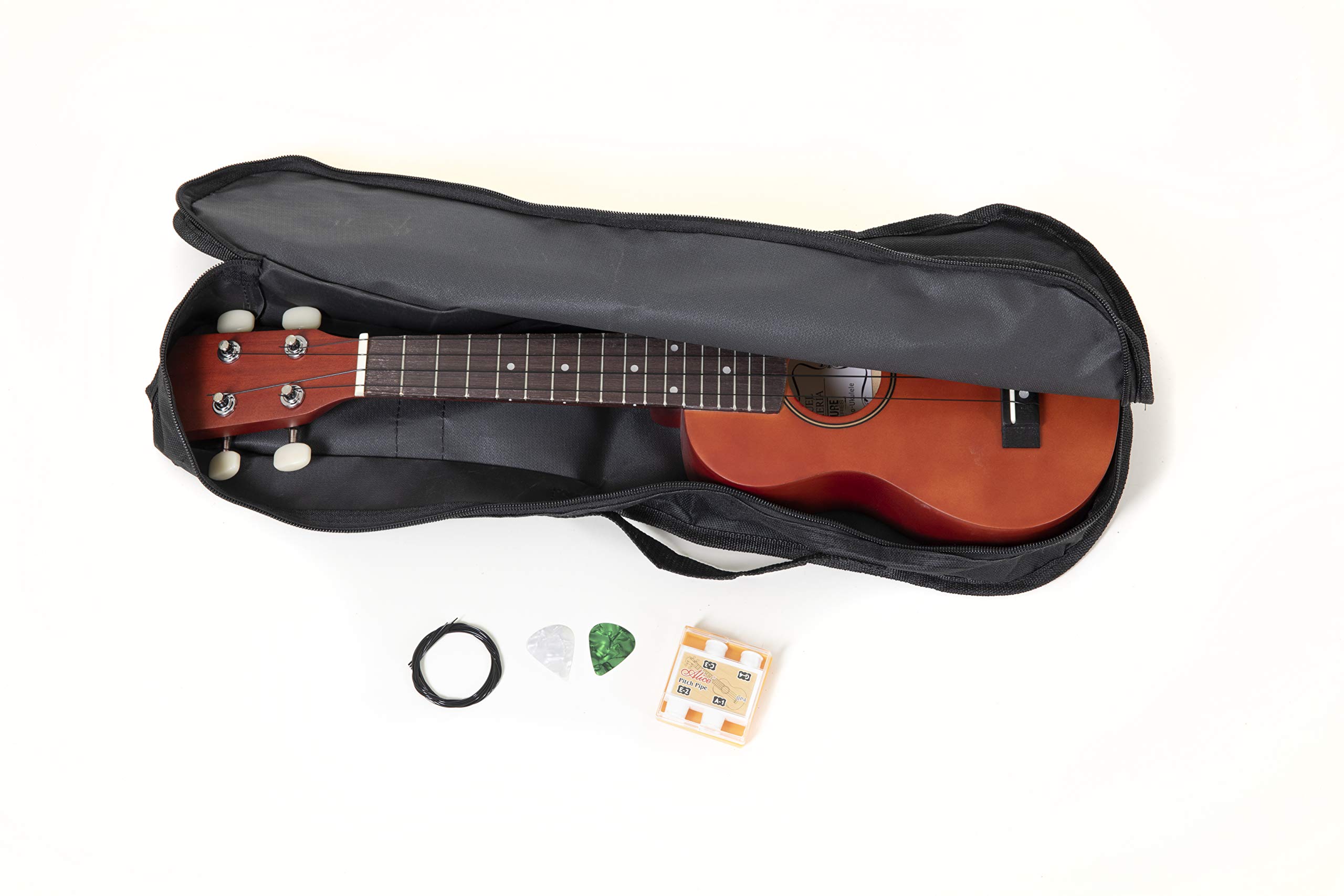 PURE GEWA Soprano Ukulele Almeria red brown Player Pack