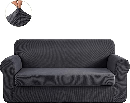 Amazon Com Chun Yi Stretch Sofa Slipcover 2 Piece Couch Cover