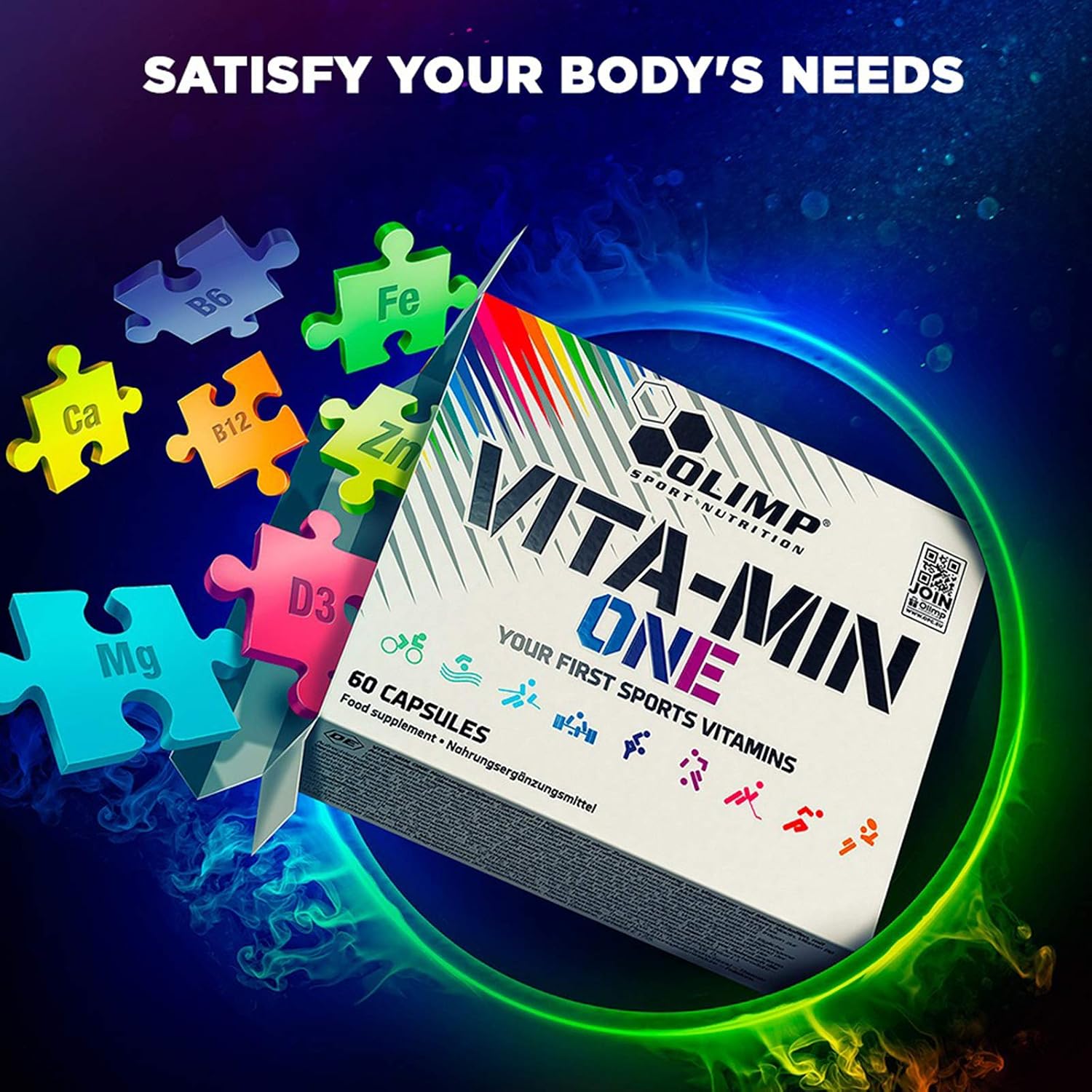 Olimp Sport Nutrition Vita-Min One (60 caps), 60 count (Pack of 1) - Image 5