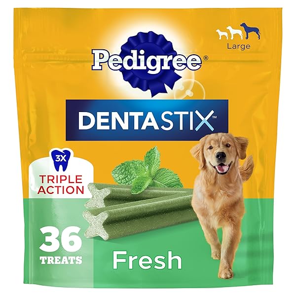 PEDIGREE DENTASTIX DOG DENTAL TREATS, LARGE BREED DOG...