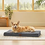 Bedsure Large Dog Bed Washable Orthopedic Pillow Grey 89x56x7.6cm view 5