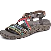 Skechers Women's Reggae-Sew Me-Boho Woven Strappy Slingback Sandal