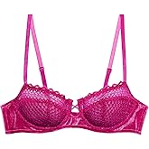 Savage x Fenty Womens Velvet Vixen Unlined Balconette Bra