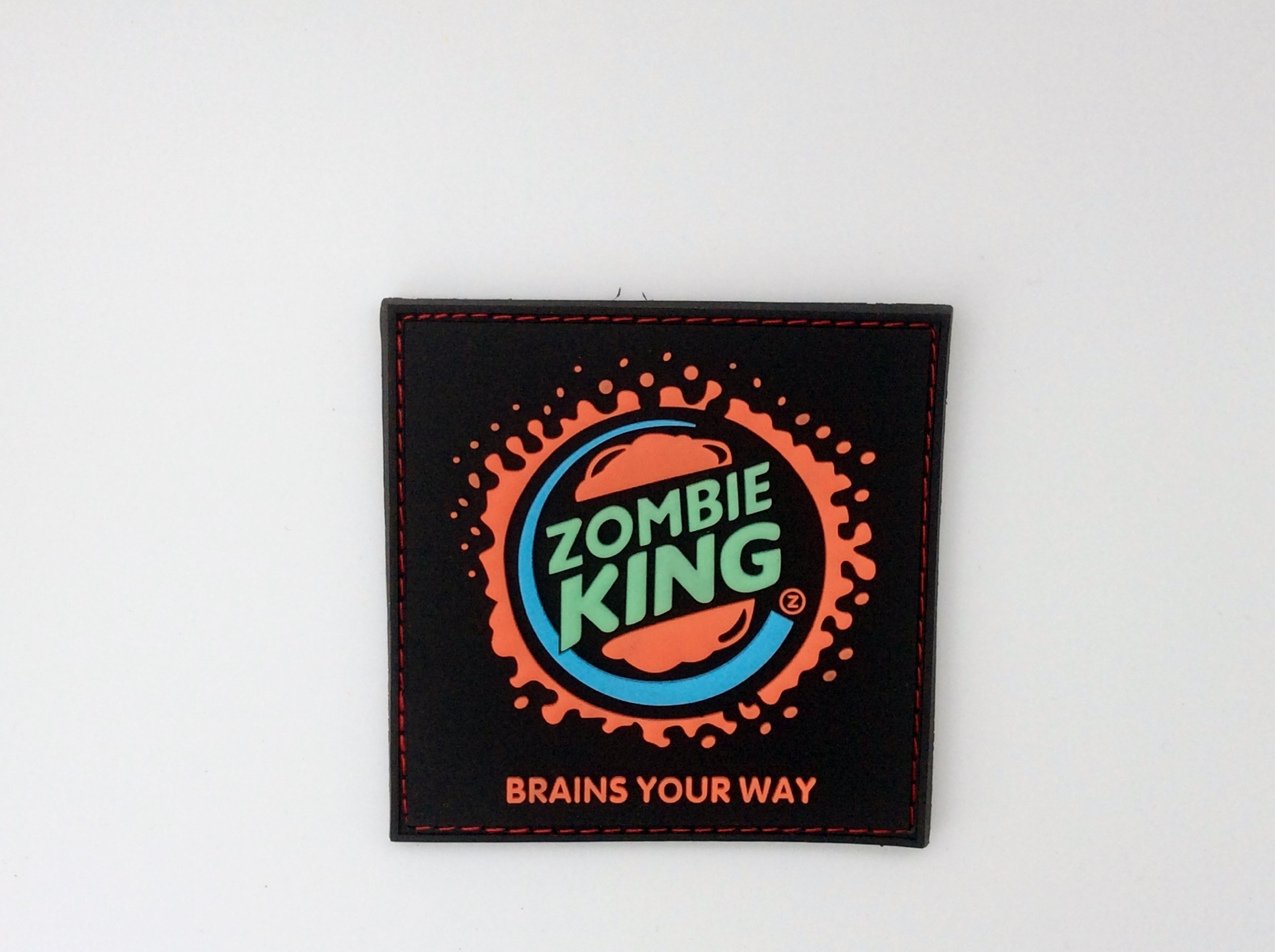 Zombie King Brains Your Way PVC Airsoft Morale Patch
