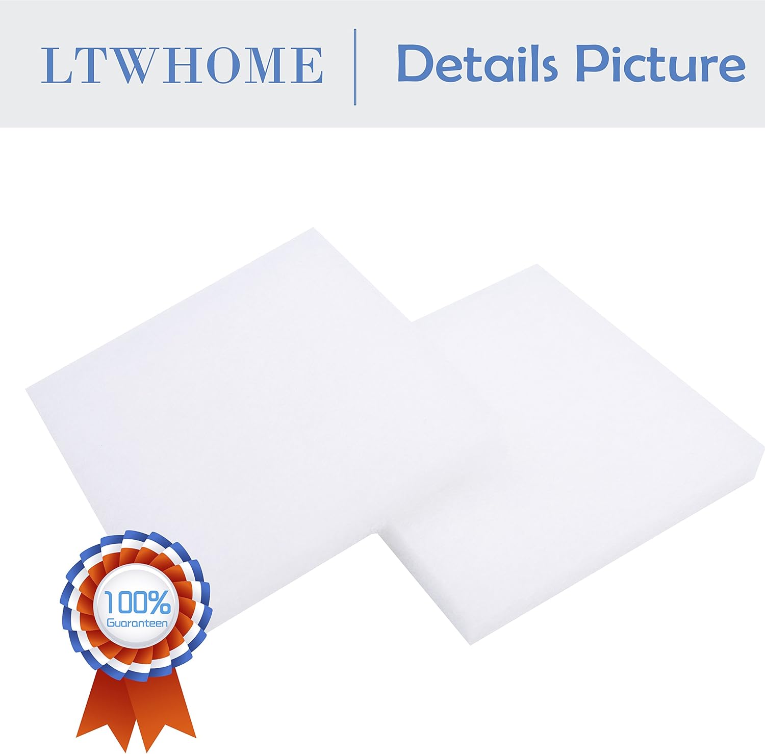 LTWHOME Compatible Poly Pads Suitable for Juwel Compact/BioFlow 3.0 Filters/M(Pack of 50) - Image 4