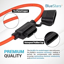 BlueStars 14 Gauge Inline Fuse Holder Tinned Copper