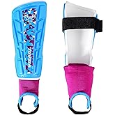 Vizari Soccer Shin Guards with Ankle Protection for Kids, Youth, Adult Sizes - Lightweight & Durable Shinguards for Boys, Girls, Toddlers (Ages 3+)