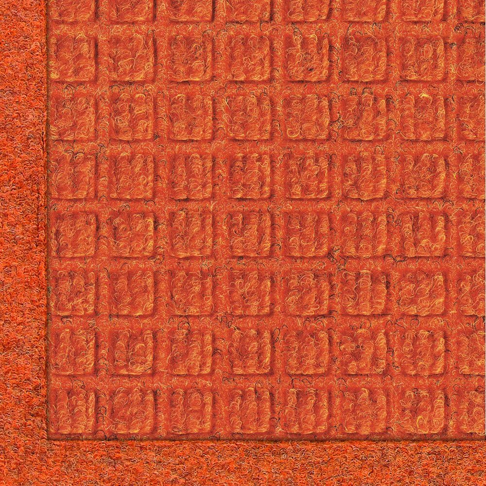 M+A Matting - 280670023 WaterHog Fashion Commercial-Grade Entrance Mat, Indoor/Outdoor Charcoal Floor Mat 3' Length x 2' Width, Orange by M+A Matting