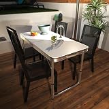 Lucn 4ft Folding Camping Table 120x60cm, 3-Height Adjustable 55/62/70cm view 2
