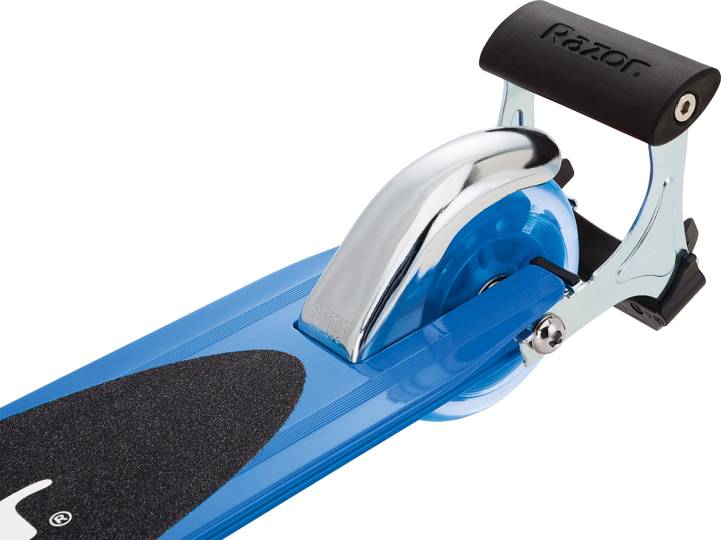Razor Spark Sport Kick Scooter - LED Light-Up Wheels, Full-Deck Grip Tape, Spark Bar, Lightweight Aluminum Fram, Foldable