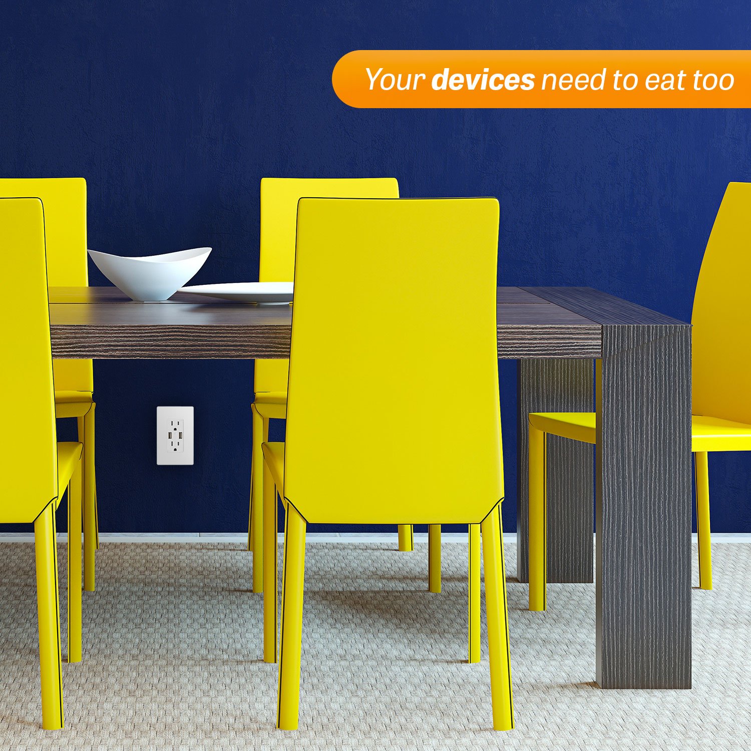 TOPGREENER TU2154A High Speed USB Charger Outlet, USB Wall Charger, Electrical Outlet with USB, 15A TR Receptacle, Screwless Wall Plate, for iPhone X, iPhone 8/8 Plus, Samsung Galaxy and more, White