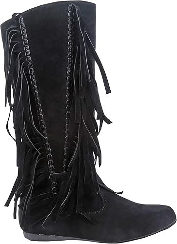 womens knee high moccasins