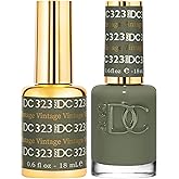 DND Gel Polish Set, Green Collection, UV/LED GelPolish and Air Dry Nail Lacquer, Matching Chip-Free Polish Duo, 0.5 Fl Oz Eac