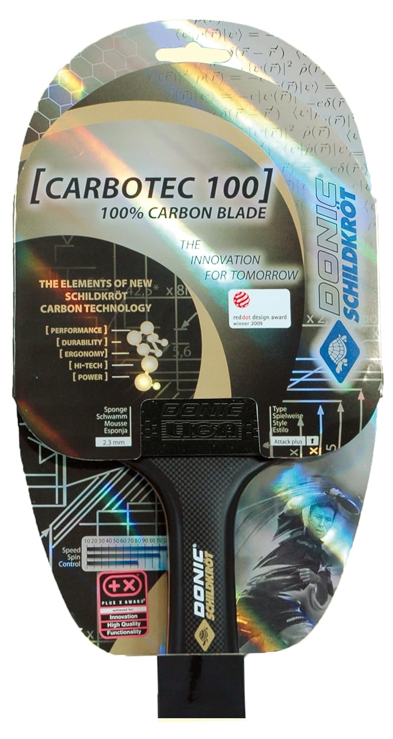 DonicSchildkröt Carbotec 50 Anatomic Table Tennis Racket Multicolour