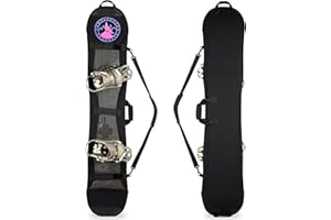 Powderhound Products Snowboard Cover Sleeve Case | Snowboard Accessories Bag Strap for Travel Storage Transport Protection Suitcase Neoprene