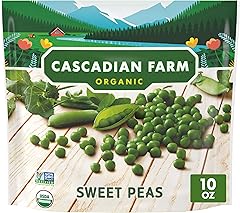 Cascadian Farm, Peas Sweet Organic, 10 Ounce | USDA Organic & Non-GMO Project Verified, Stovetop or Microwave Ready, Great fo