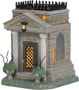 Department 56 The Addams Family Village Accessories Crypt Lit Figurine, 4.95 Inch, Multicolor