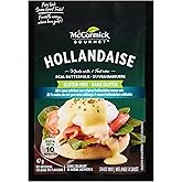 McCormick Gourmet Hollandaise Sauce, 25% Less Salt, Made with Real Buttermilk, Ready in 10 Minutes, No Artificial Colours or