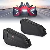 KEMIMOTO Side Bags Compatible with Polaris Slingshot 2015-2026, 2-Pack | 1680D Fabric, Water-Resistant Zippers, Carbon Fiber Texture, Tool-Free Install, Seat-to-Door Storage