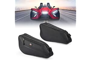KEMIMOTO Carbon Fiber Twill Texture Bags Compatible with Polaris Slingshot 2015-2026, 1680D Waterproof Anti-Scratch Twill Wea