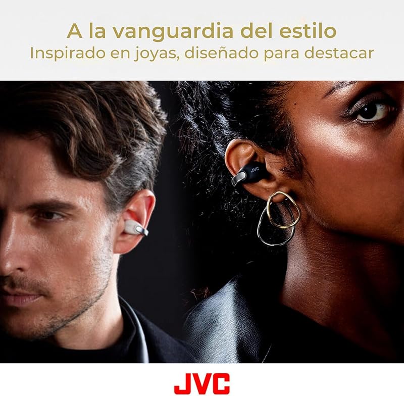 Auscultadores sem fios Bluetooth | Bateria 24h e Carregamento Rápido | Auscultadores de Orelha Aberta | Leve e Resistente à Água | Sapatilhas desportivas IPX4 Touch Control - HA-NP1T Preto