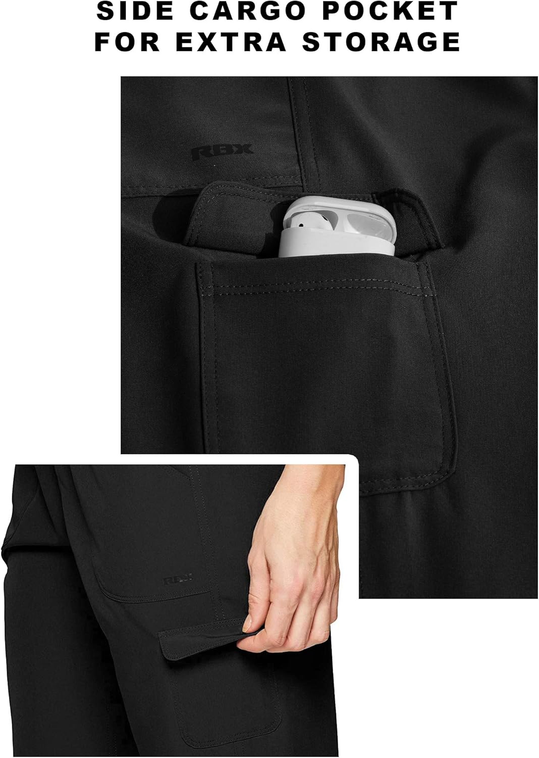 RBX Active Women's Fashion Lightweight Stretch Woven Body Skimming Drawstring Capri Pant: Clothing