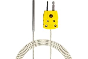 PerfectPrime TL1004 K-Type Sensor Probes Metal HeadProbe for K-Type Probe Thermocouple Sensor & Meter in Temperature Range fr