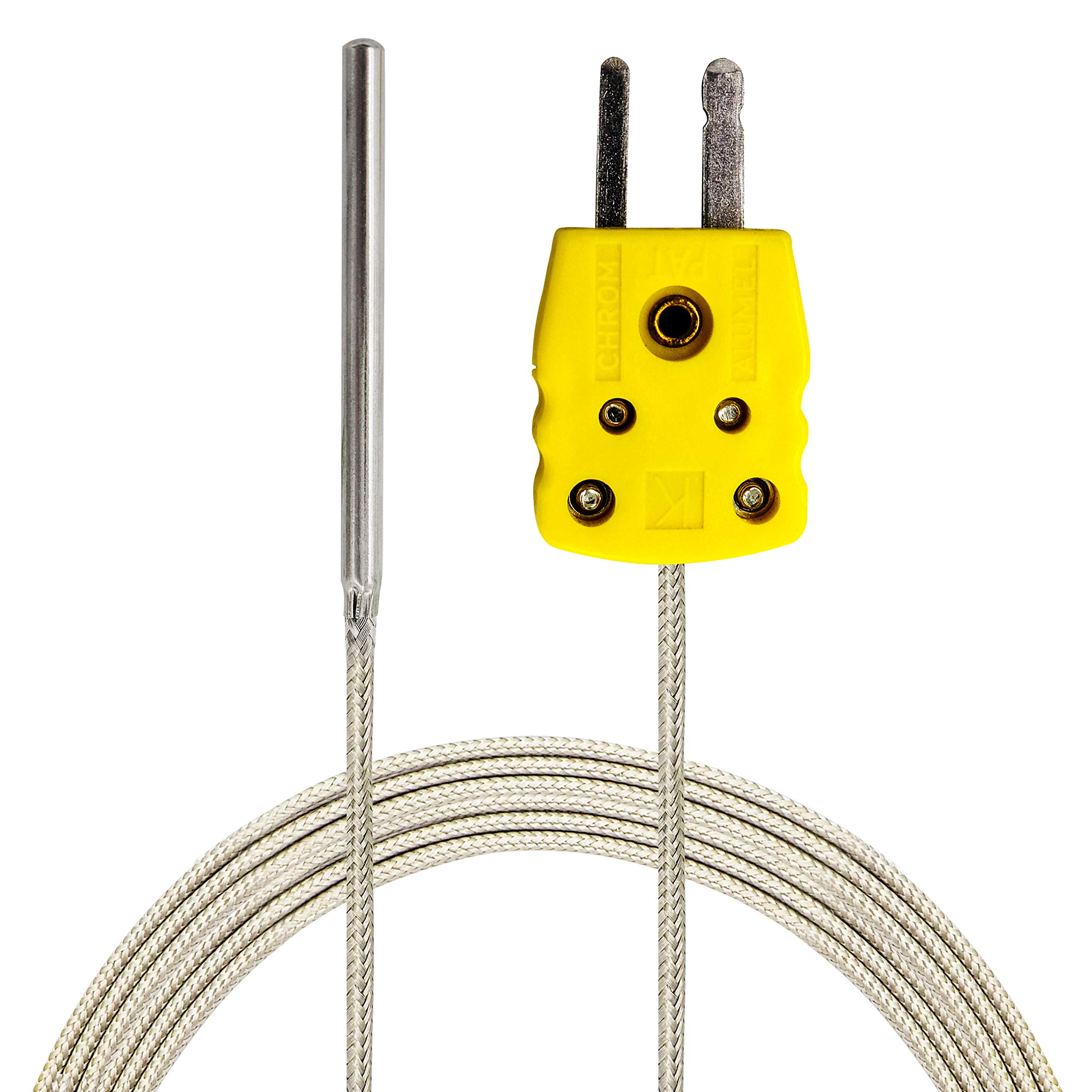PerfectPrime TL1004 K-Type Sensor Probes Metal HeadProbe for K-Type Probe Thermocouple Sensor & Meter in Temperature Range from 0 to 500 °C