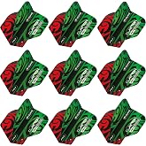 RED DRAGON Yin Yang Double Sided Player Dart Flights 3 Sets Per Pack (9 Dart Flights in Total)