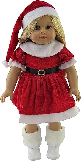 white and red christmas outfit