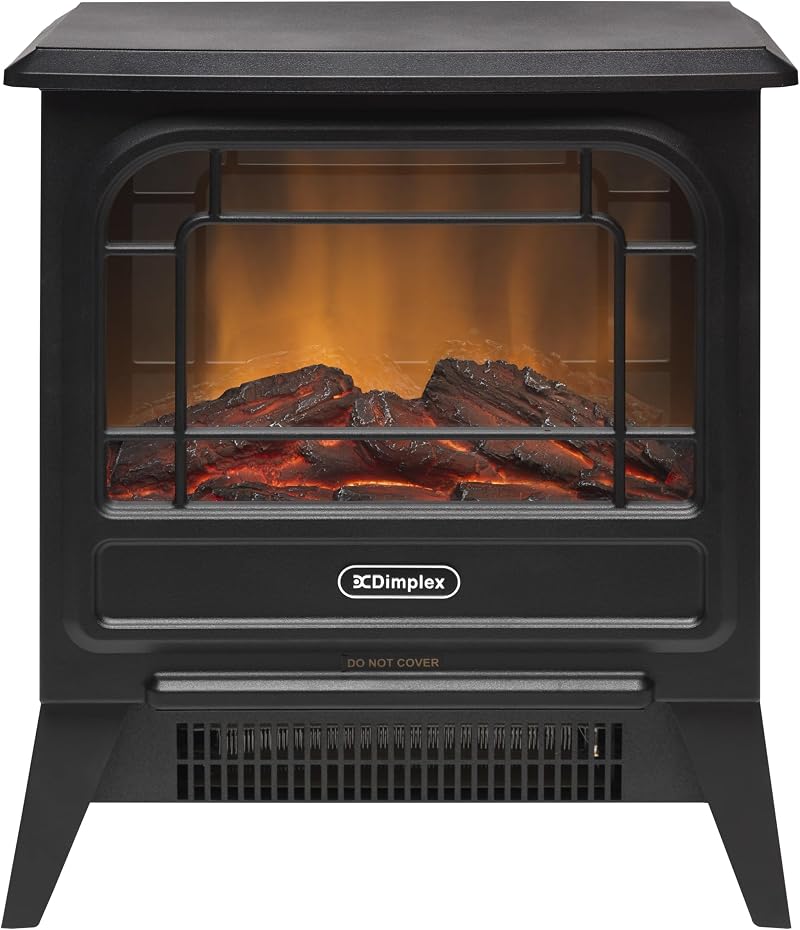 Dimplex MicroStove Optiflame Electric Stove 1.2kW 600/1200W Log Fuel Bed