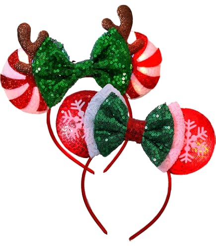 Disney Christmas Holiday Hat - Minnie Mouse‎ Sequined Santa Hat Disney Christmas‎ Holiday Hat - Minnie Mouse Sequined Santa Hat main image 2
