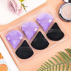Pimoys 6 Pieces Powder Puff Face Soft Triangle for