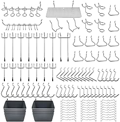 FRIMOONY Pegboard Hooks Assortment with Pegboard