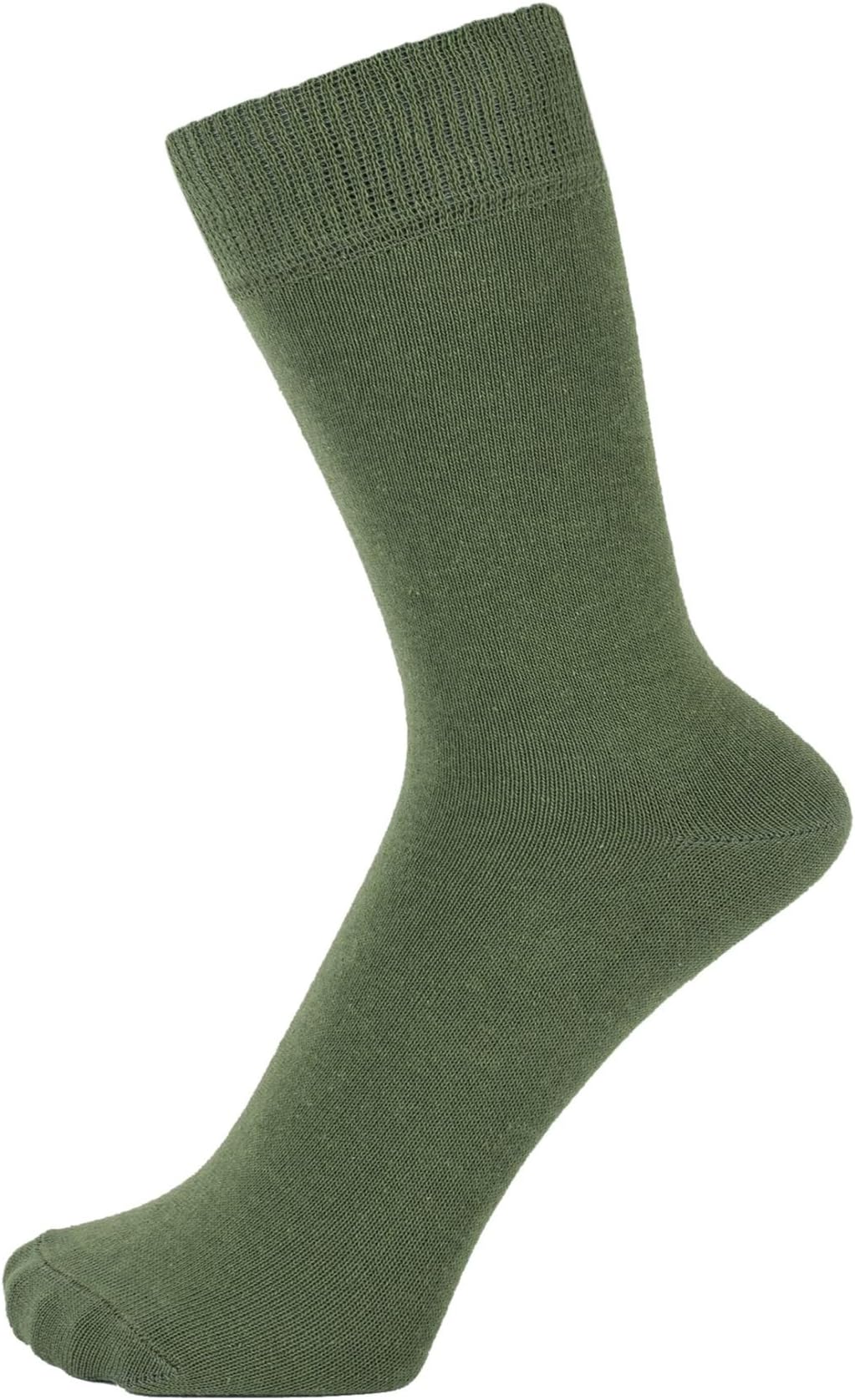 ZAKIRAFinest Combed Cotton Dress Socks in Plain Colours for Men, Women