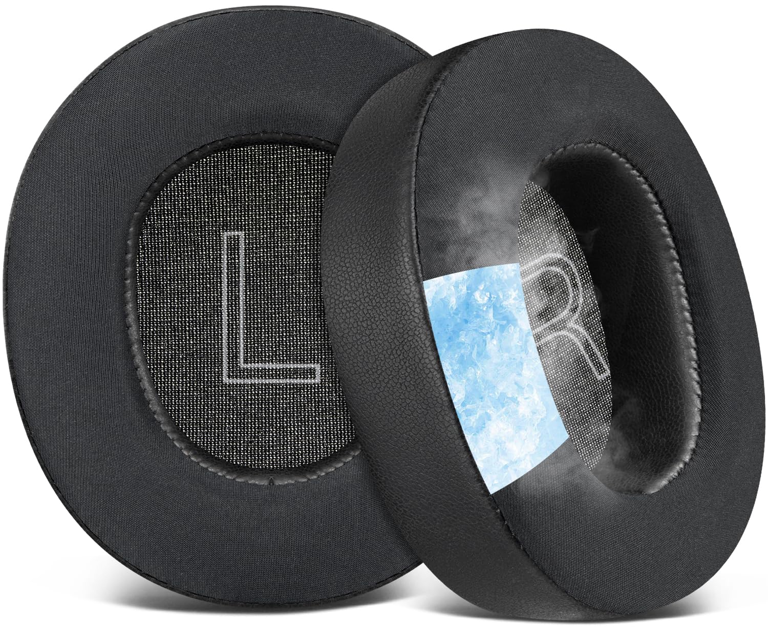 SOULWIT Cooling-Gel Replacement Earpads for Steelseries Arctis Nova Pro Wired, Nova 1/1X/1P/3/3P/3X/4/4P/4X/5/5P/5X/7/7X/7P Headphones, Ear Pads Cushions with Noise Isolation Foam - Black