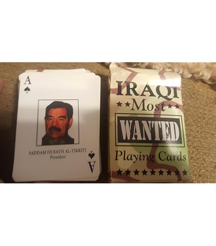 Amazon.com: Iraqi Most Wanted Playing Cards Iraq War-Saddam Sealed