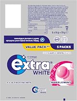 Extra Wrigley’s Extra White Bubblemint Sugar Free Gum 5 x 10 Pieces view 9