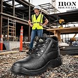 Iron Mountain Leather Safety Boots S3 SRC Steel Toe Cap Waterproof UK 10 EU 44 view 2