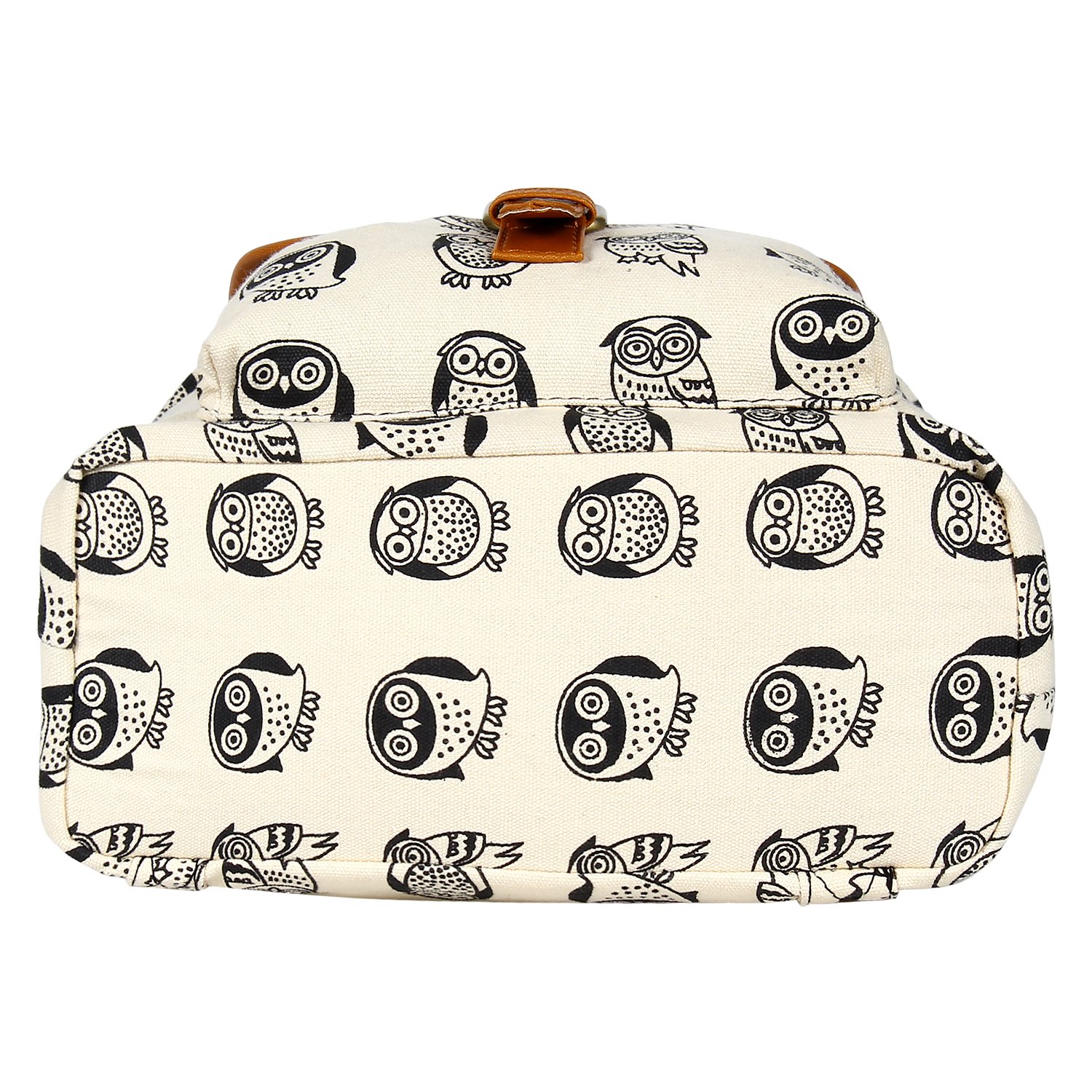 lychee bags women's cream, tan canvas kacy backpack (lb22owt)