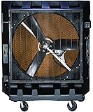 Portacool PAC2K482S 48-Inch Portable Evaporative Cooler, 20000 CFM, 4000 Square Foot Cooling Capacity, 2-Speed, Black