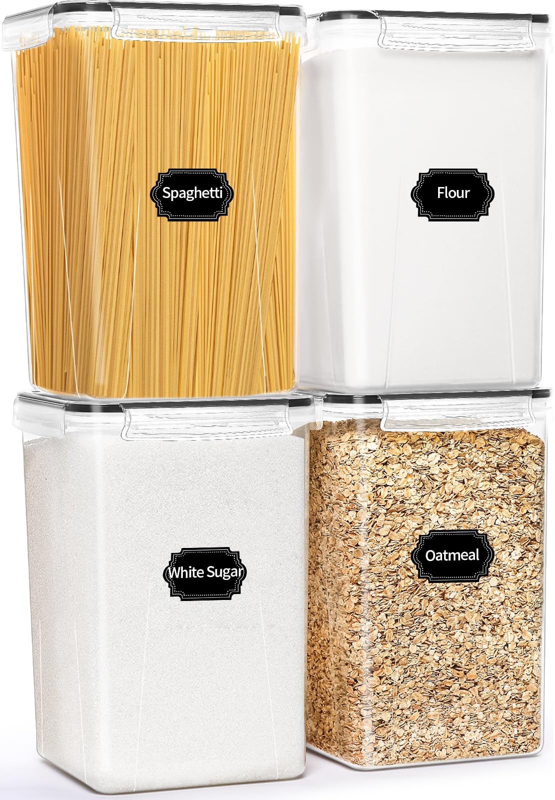 HKJ Chef 4 Pack Extra Large Airtight Food Storage
