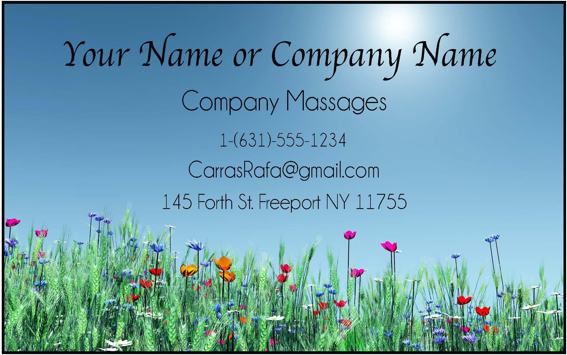 Design Your Own Business Cards from printing demand, Front Only