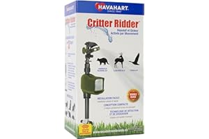 Havahart 5277 Critter Ridder Motion Activated Animal Repellent and Sprinkler - Repel Cats, Dogs, Chipmunks, Groundhogs, Squir