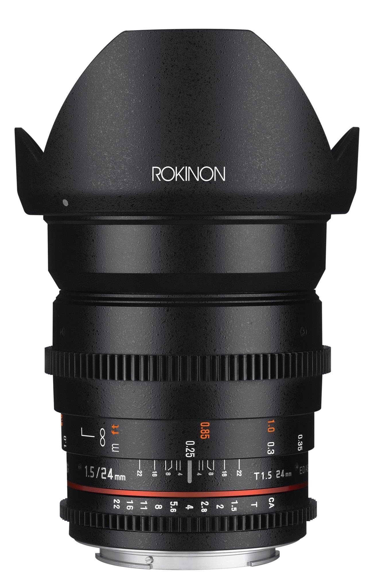 Rokinon Cine DS DS24M-N 24 mm T1.5 ED AS IF UMC Lente gran angular de cine de fotograma completo para Nikon