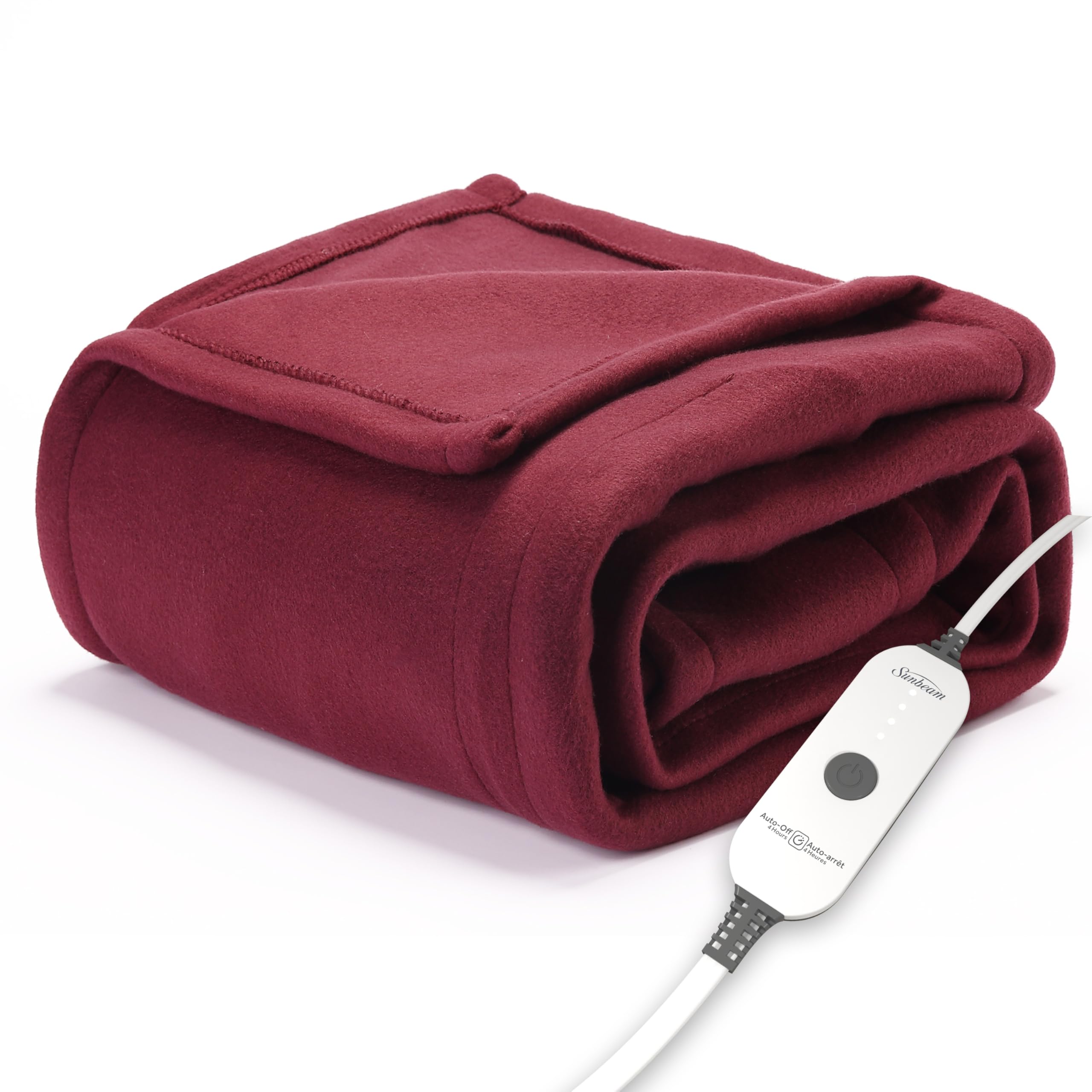 Photo 1 of Sunbeam Royal Ultra Cabernet Heated Personal Throw / Blanket, Cozy-Warm, Adjustable Heat Settings