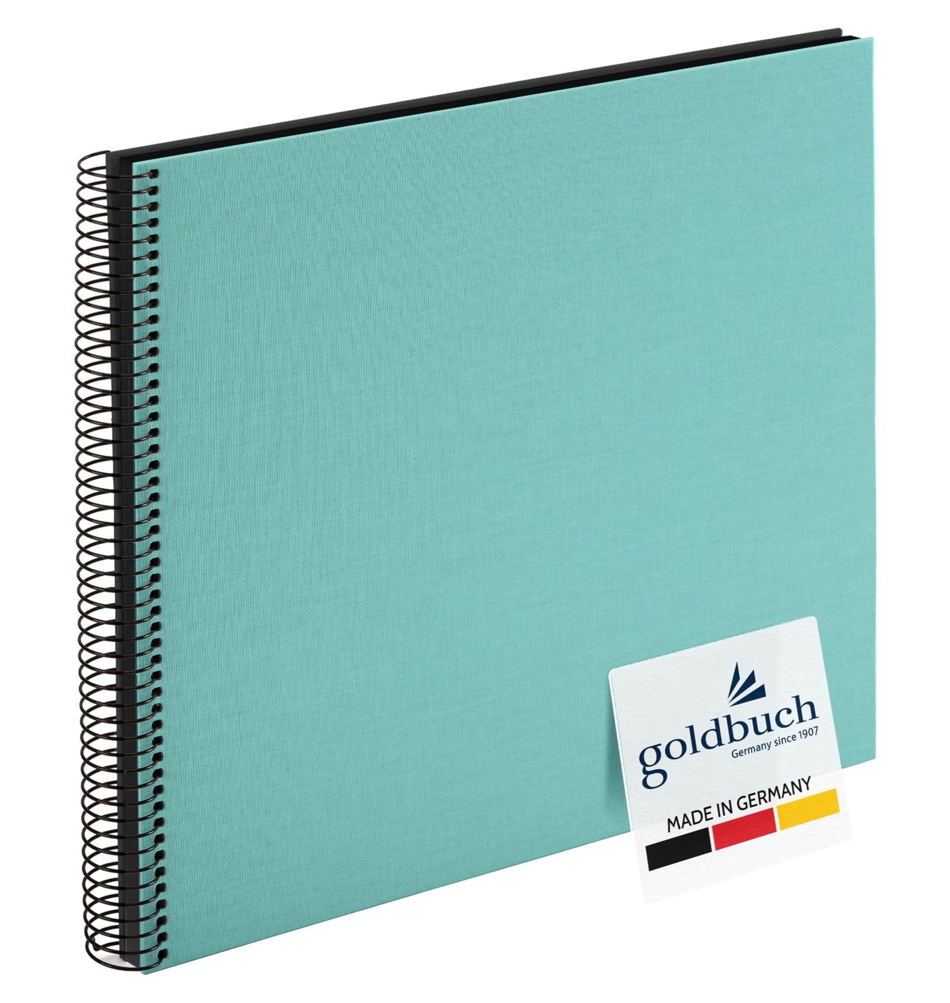 Goldbuch spiral album BELLA VISTA, 35 x 30 cm 40 Black Sheets Aqua – 25507